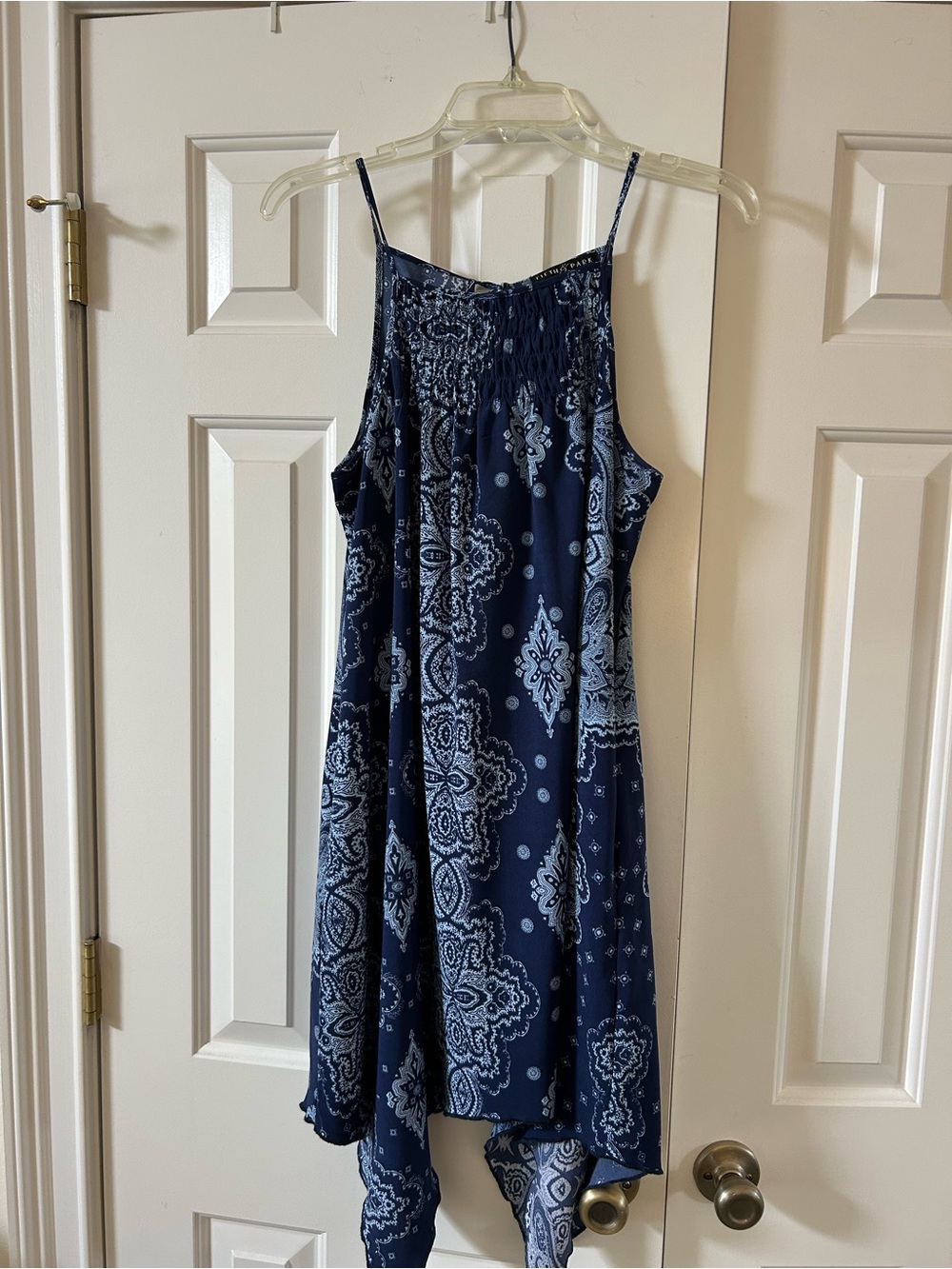 Asymmetrical Navy Dress
